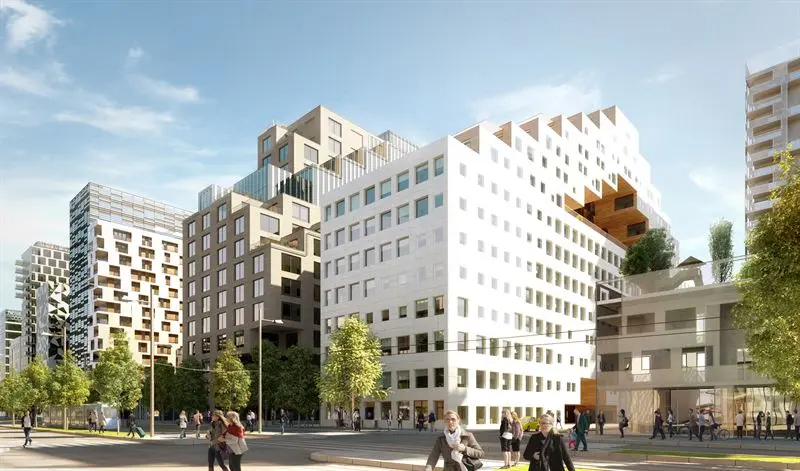 Moderne kontorbygg